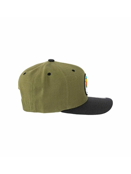 Meatfly Meatfly Kšiltovka Flanker Snapback Rot Mountain/Oliv/Schwarz