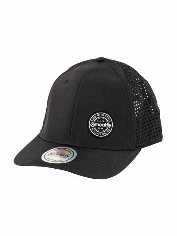 Meatfly Meatfly Kšiltovka Ollie Perfor Cap Schwarz Round | Schwarz |
