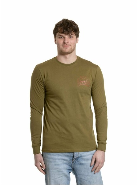 Meatfly Meatfly Herren-Langarmshirt Judgement 30 Khaki Grün