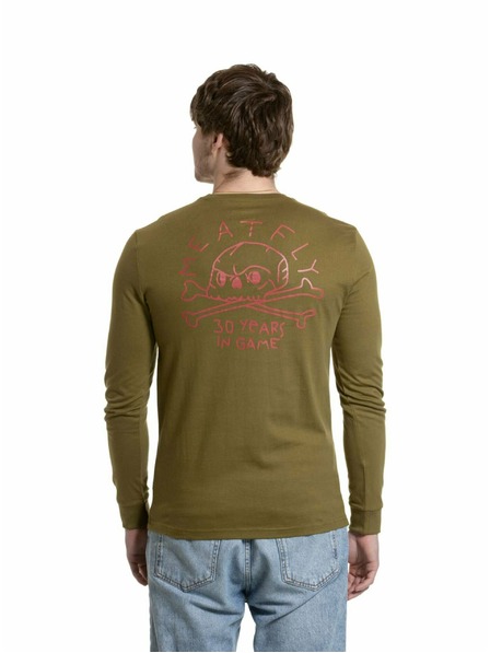 Meatfly Meatfly Herren-Langarmshirt Judgement 30 Khaki Grün