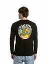 Meatfly Meatfly Herren-Langarmshirt Julien Schwarz Skeleton