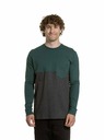 Meatfly Meatfly Herren-Langarmshirt Harvey Botanical / Charcoal Heather