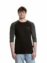 Meatfly Meatfly Herren-Langarmshirt Reagan Raglan Schwarz