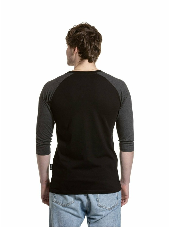 Meatfly Meatfly Herren-Langarmshirt Reagan Raglan Schwarz