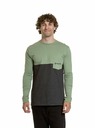 Meatfly Meatfly Herren-Langarmshirt Harvey Basil / Charcoal Heather