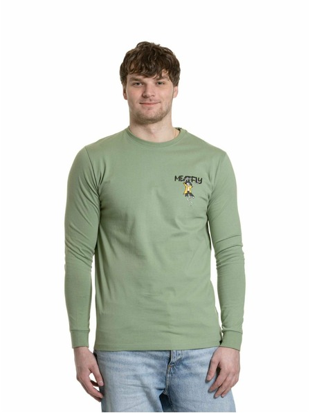 Meatfly Meatfly Herren-Langarmshirt Julien Basil Skeleton