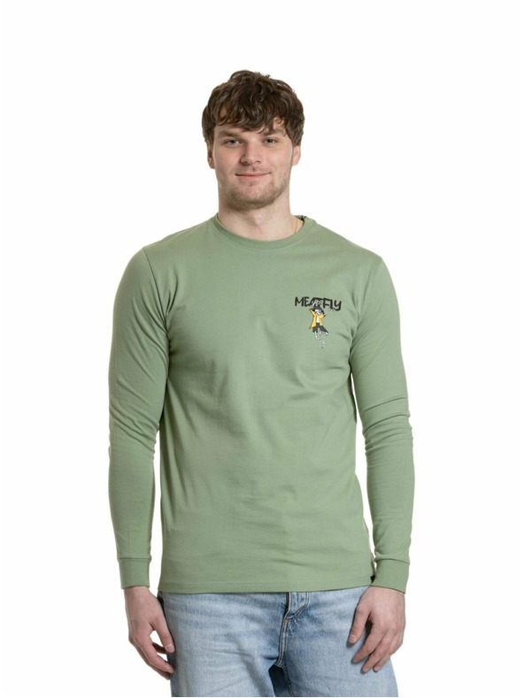 Meatfly Meatfly Herren-Langarmshirt Julien Basil Skeleton