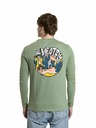 Meatfly Meatfly Herren-Langarmshirt Julien Basil Skeleton