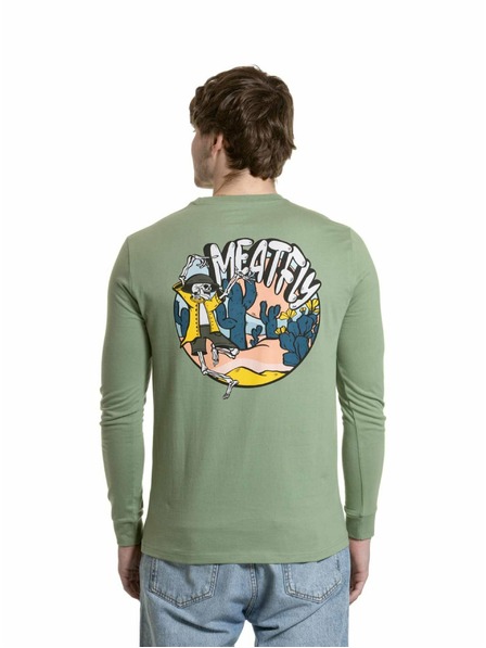 Meatfly Meatfly Herren-Langarmshirt Julien Basil Skeleton