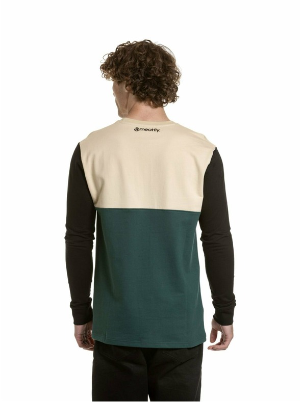 Meatfly Meatfly Herren-Langarmshirt Harvey Sand / Botanical