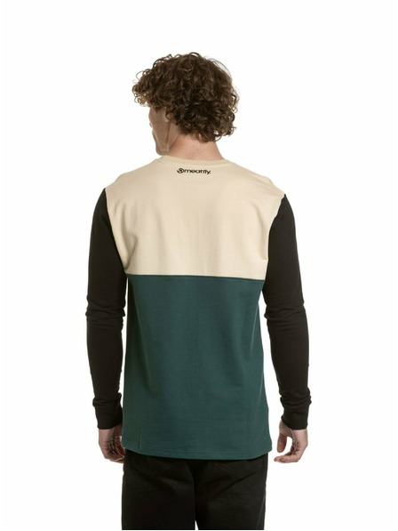 Meatfly Meatfly Herren-Langarmshirt Harvey Sand / Botanical
