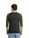 Meatfly Meatfly Herren-Langarmshirt Reagan Raglan Olive / Charcoal Heather | Grau