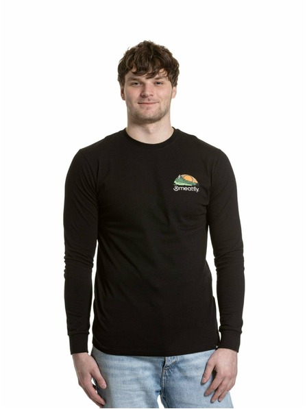 Meatfly Meatfly Herren-Langarmshirt Julien Mountains Schwarz