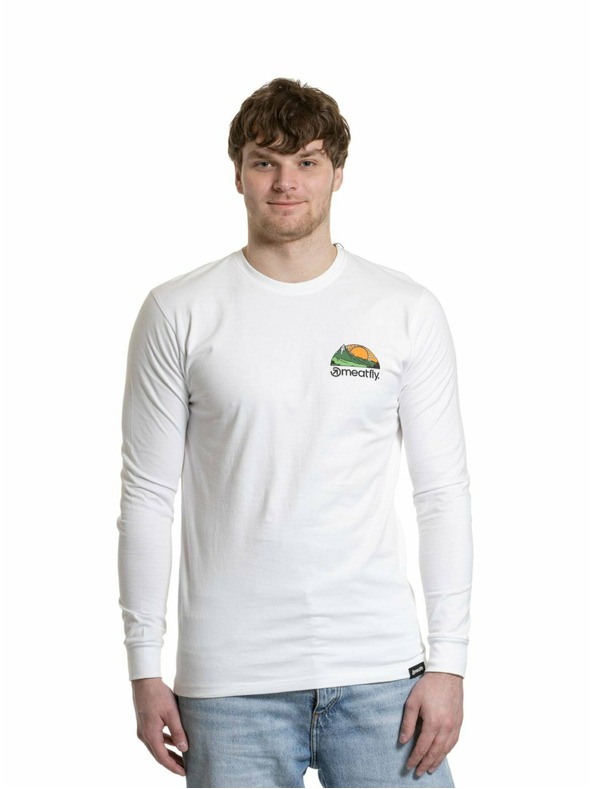 Meatfly Meatfly Herren-Langarmshirt Julien White Mountains