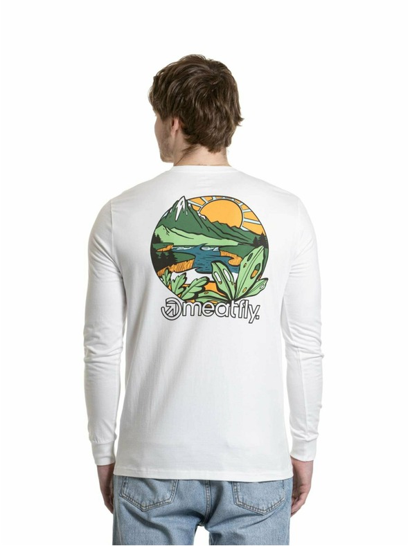 Meatfly Meatfly Herren-Langarmshirt Julien White Mountains