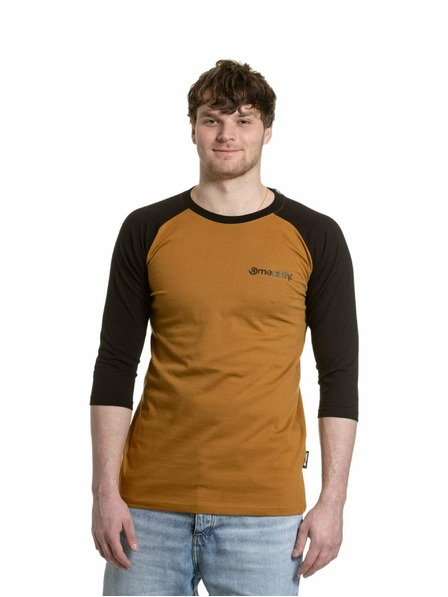 Meatfly Meatfly Herren Langarm-T-Shirt Reagan Raglan Gold Braun / Schwarz