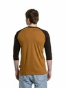 Meatfly Meatfly Herren Langarm-T-Shirt Reagan Raglan Gold Braun / Schwarz
