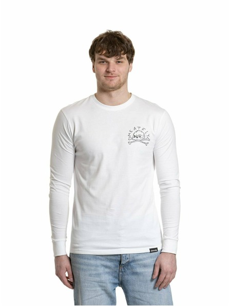 Meatfly Meatfly Herren Langarm-T-Shirt Judgement 30 Weiß