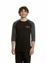 Meatfly Meatfly Herren Langarm-T-Shirt Kennedy Raglan Schwarz