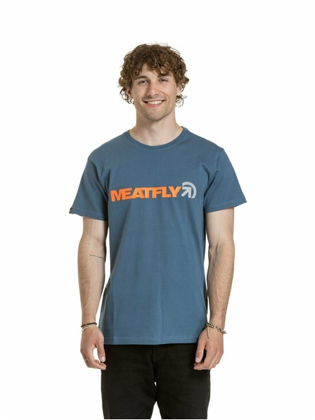 Meatfly Meatfly Herren T-Shirt Logex Dunkelschiefer | Grau