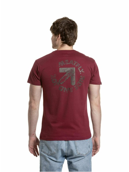 Meatfly Meatfly Herren T-Shirt Arrow Dunkelwein | Rot