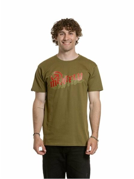 Meatfly Meatfly Herren T-Shirt Matal Khaki Grün