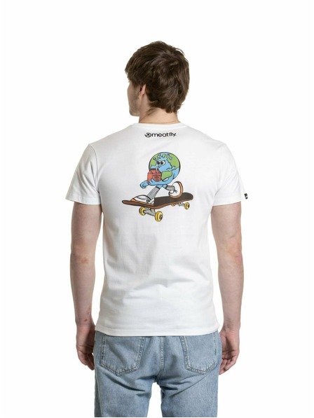 Meatfly Meatfly Herren T-Shirt Planet Weiß
