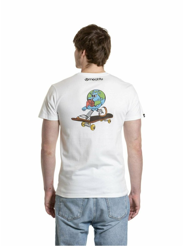 Meatfly Meatfly Herren T-Shirt Planet Weiß