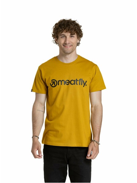 Meatfly Meatfly Herren T-Shirt MF Logo Mustard