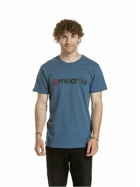 Meatfly Meatfly Herren T-Shirt Joe Dunkelschiefer | Grau