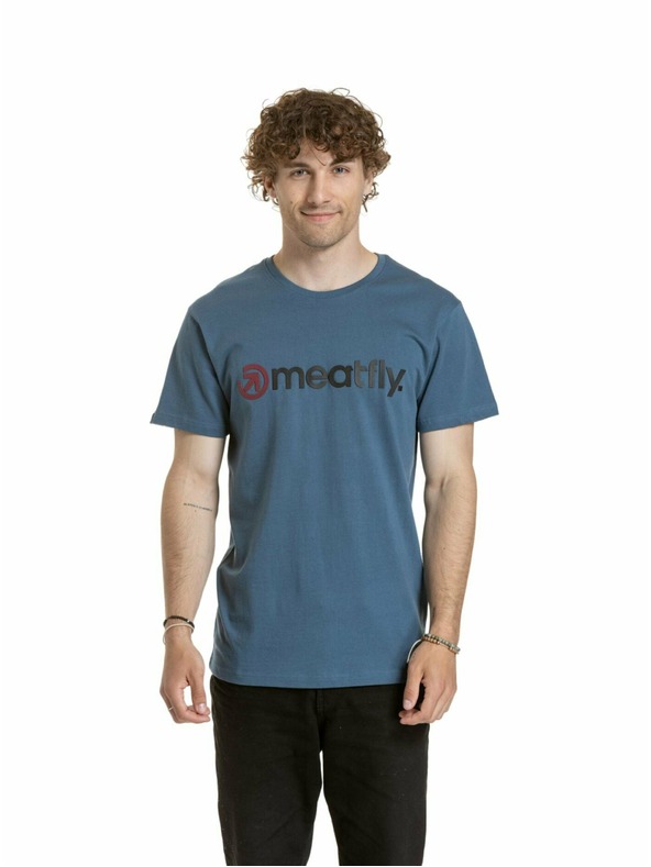 Meatfly Meatfly Herren T-Shirt Joe Dunkelschiefer | Grau