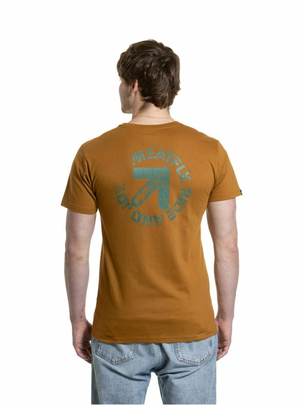Meatfly Meatfly Herren T-Shirt Arrow Gold Braun | Braun