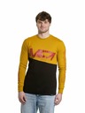 Meatfly Meatfly Herren Langarm-T-Shirt Judgement Racing Senf