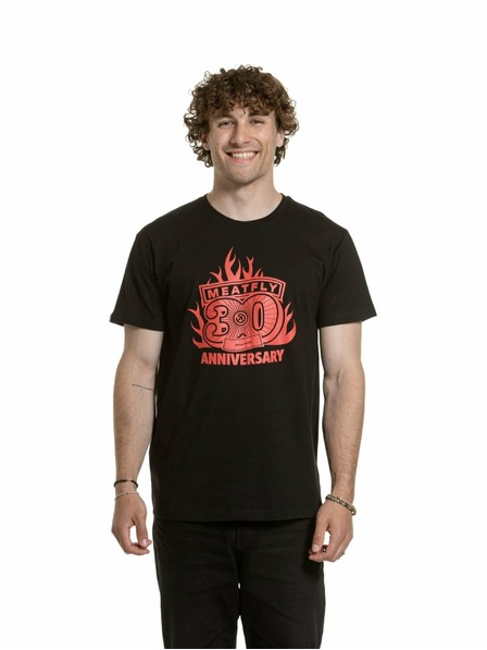 Meatfly Meatfly Herren T-Shirt Flame Schwarz