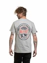 Meatfly Meatfly Herren T-Shirt Yvans Rundes Globus Patch Grau