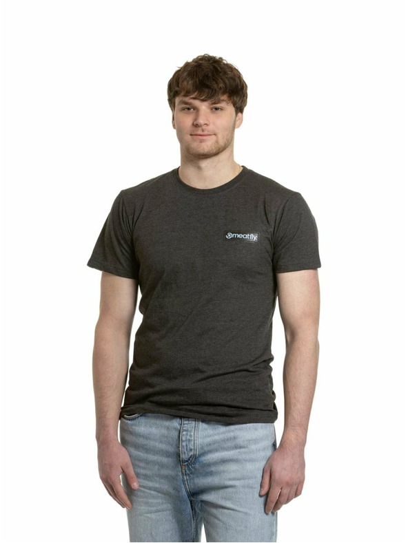 Meatfly Meatfly Herren T-Shirt Cosmic Charcoal Meliert