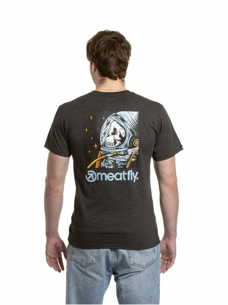 Meatfly Meatfly Herren T-Shirt Cosmic Charcoal Meliert
