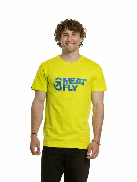Meatfly Meatfly Herren T-Shirt Revital Sicherheitsgelb