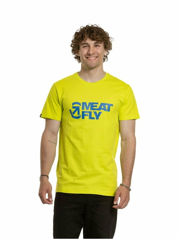Meatfly Meatfly Herren T-Shirt Revital Sicherheitsgelb