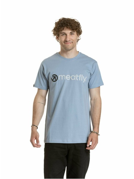 Meatfly Meatfly Herren T-Shirt Joe Stonewash | Grau