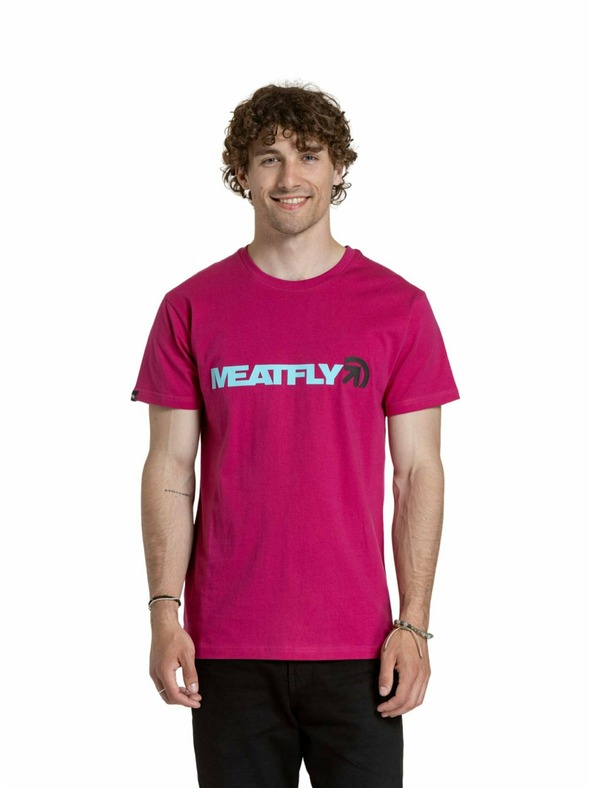 Meatfly Meatfly Herren T-Shirt Logex Dunkel Violett