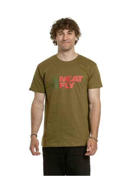 Meatfly Meatfly Herren T-Shirt Revital Khaki Grün