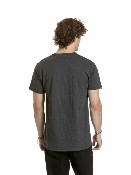 Meatfly Meatfly Herren T-Shirt Gestreiftes Logo Mystisches Grau | Grau
