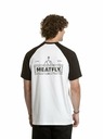 Meatfly Meatfly Herren T-Shirt Ozzy Raglan Weiß / Schwarz