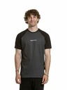 Meatfly Meatfly Herren T-Shirt Ozzy Raglan Charcoal Heather / Schwarz