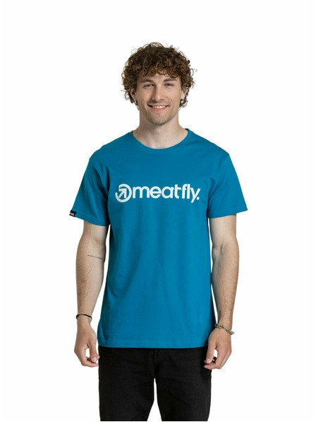 Meatfly Meatfly Herren Shirt MF Logo Funky Blau