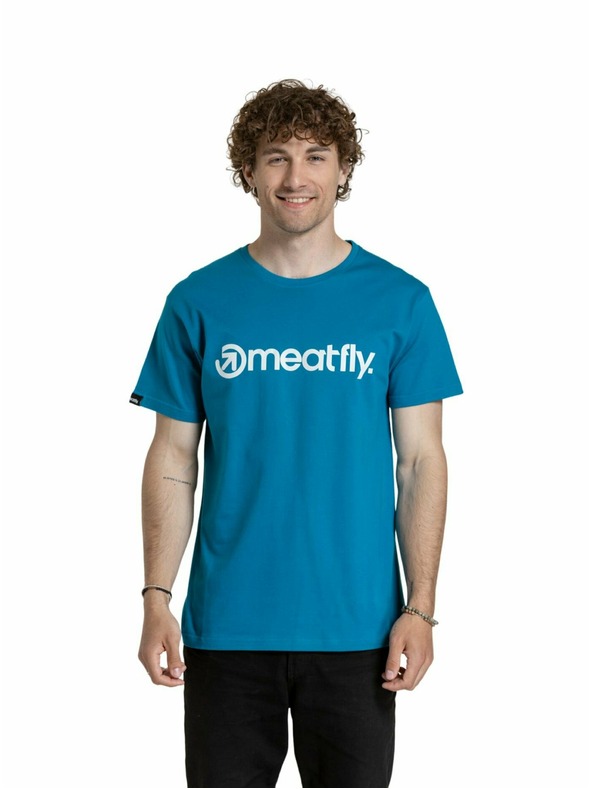 Meatfly Meatfly Herren Shirt MF Logo Funky Blau