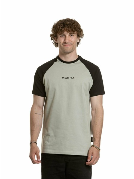 Meatfly Meatfly Herren Shirt Ozzy Raglan Moosgrün / Schwarz