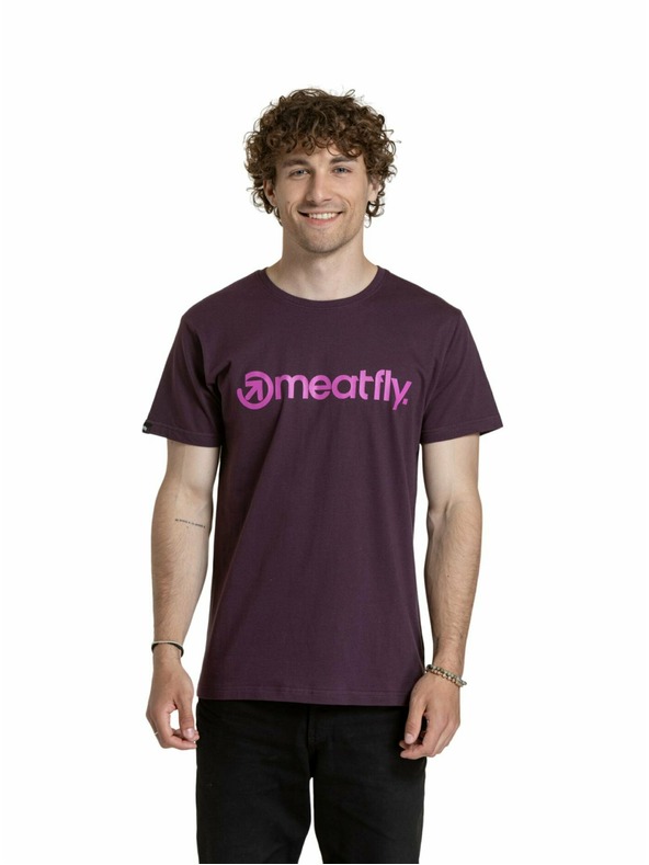 Meatfly Meatfly Herren Shirt MF Logo Schwarzbeere