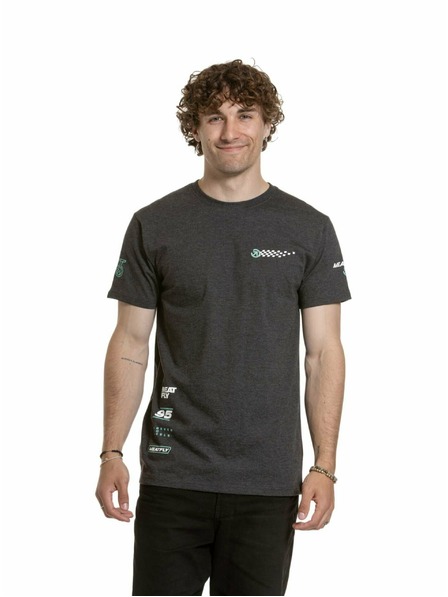 Meatfly Meatfly Herren Shirt Furious Holzkohle Meliert | Grau